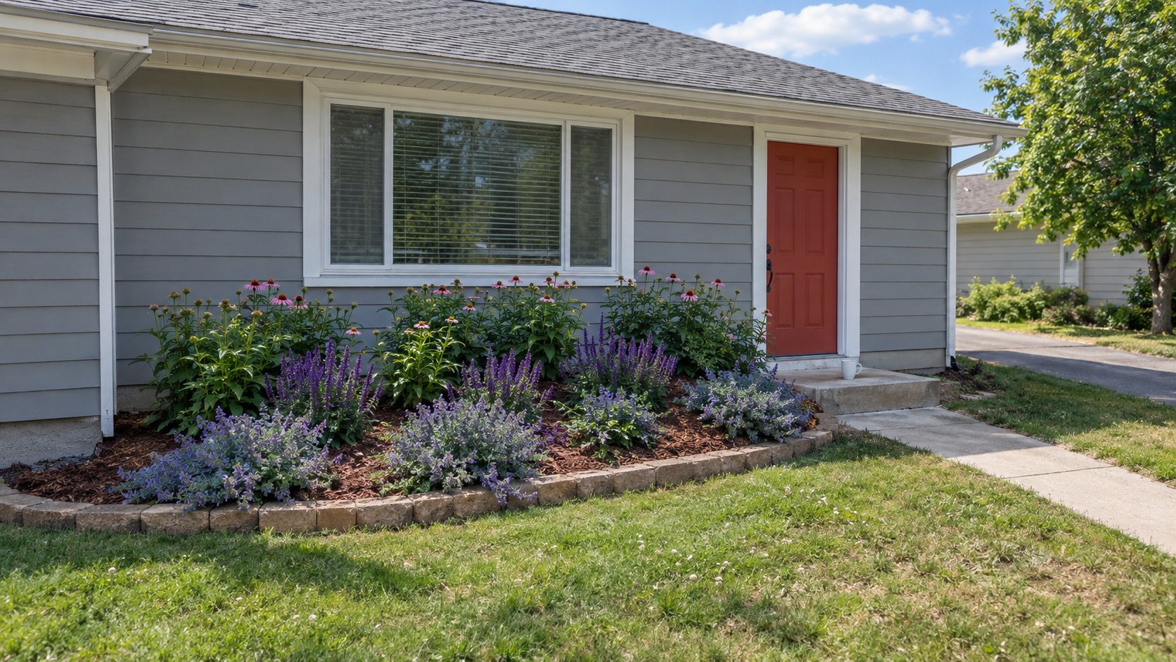 19 Flower Bed Ideas in Front of the House for Sun, Shade and Small Lawns