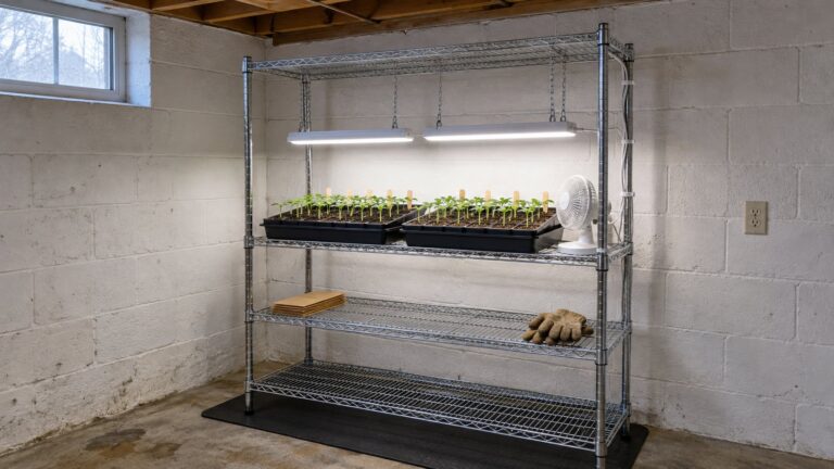 Indoor Seed Starting Setup: 11 Steps From Shelf to Seedlings